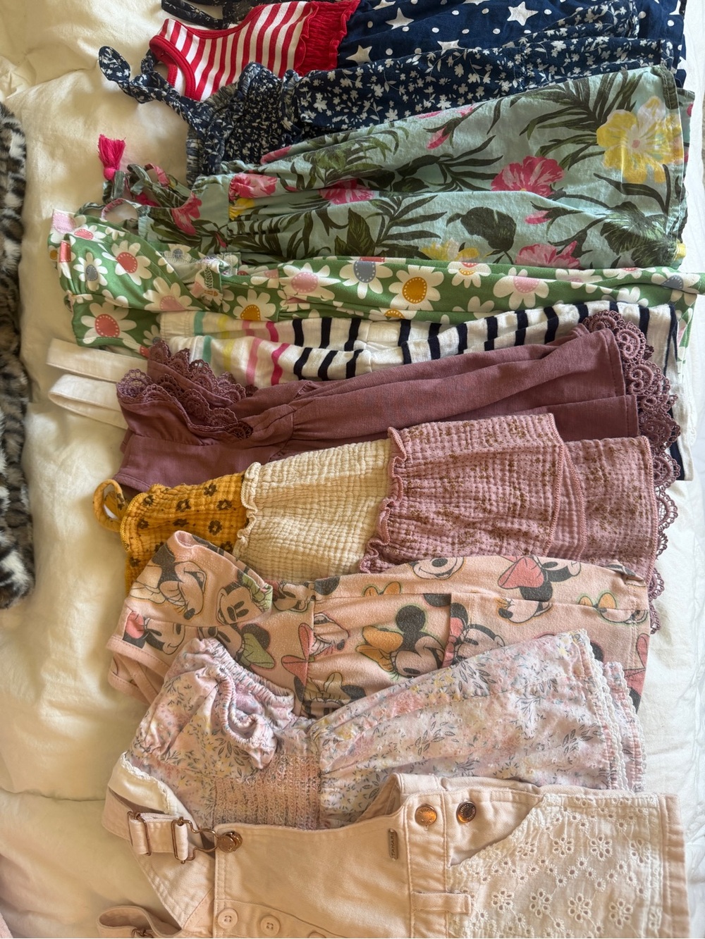 Bundle of 11 Dresses & Jumpers 2T 3T Mixed Prints Summer Cute Florals Tanks - Picture 3 of 15